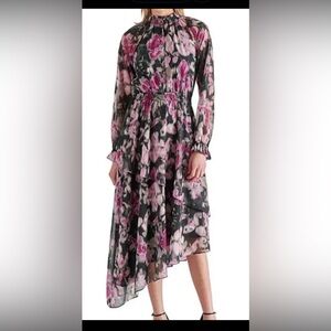 Steve Madden Women’s Starla Dress Black Purple Mix XS